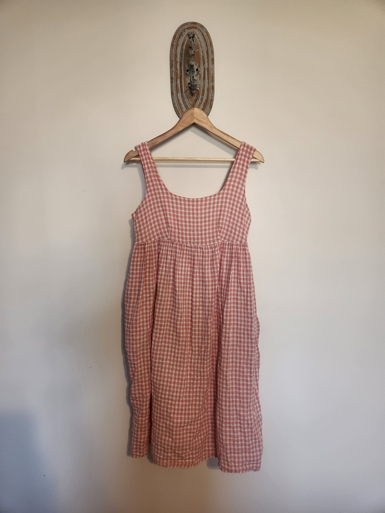 Jillian Harris Dresses & Skirts - Pink Gingham Sleeveless Summer Dress